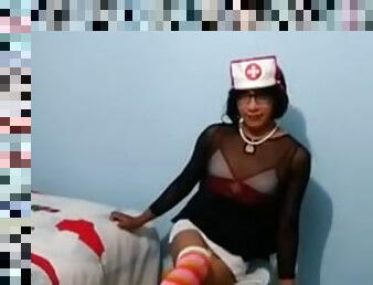 Joselynne cd in stockings and tight skirt horny nurse 2
