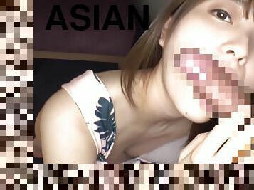 asia, jepang, handjob-seks-dengan-tangan-wanita-pada-penis-laki-laki, deepthroat-penis-masuk-ke-tenggorokan, berambut-cokelat