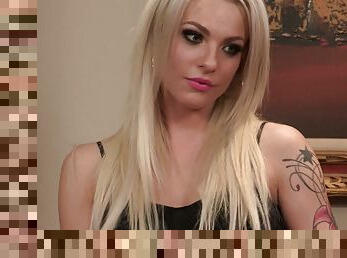 Astonishing Tattooed Blonde Babe Loves Deep Hard Anal Sex