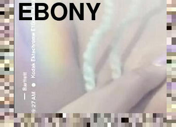Ebony big tittys and creamy pussy