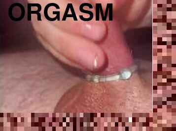 Having some alone play time big cum shot