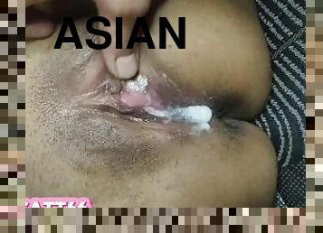 asia, vagina-pussy, amatir, jenis-pornografi-milf, creampie-ejakulasi-di-dalam-vagina-atau-anus-dan-keluarnya-tetesan-sperma, sperma, nakal