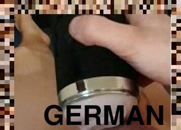 German Boy Masturbates with Pocket Pussy