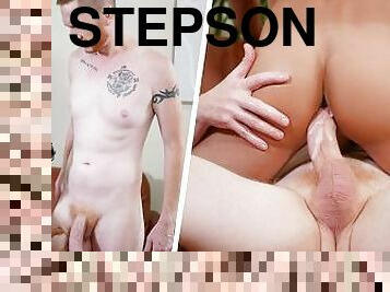 Stepson Rubs His Muscled Stepdads Inner Thigh And Wonders What His Cock Might Look Like