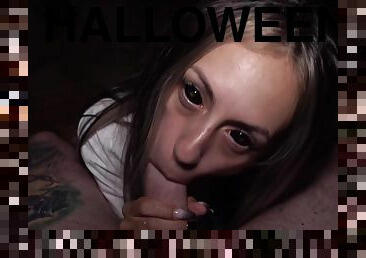 Halloween 2020 - Horror Girl Candie Cross Sucks The Life Out Of Me (creepy Sloppy Deepthroat)