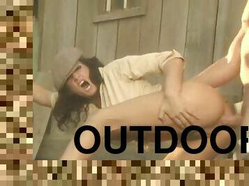 Amazing outdoors sex in vintage clip with tory lane