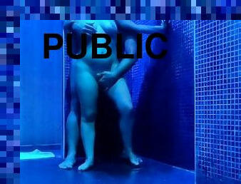 We have sex in public showers for the first time