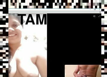 Today Exclusive- Sexy Tamil Bhabhi Showing Nude Body To Lover On Video Call