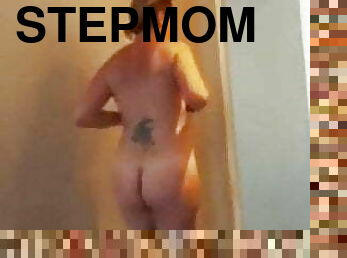 Stepmom and stepson share hotel room, she shows him her tan 