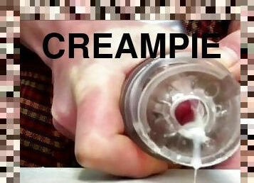 masturbation, cumshot, creampie, sprut, fitta, ensam, skrivbord