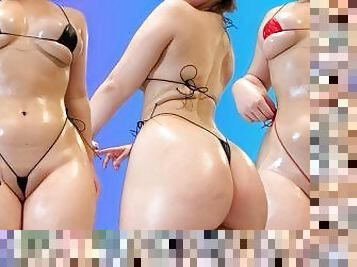 pakaļa, lielās-krūtis, latina, brazīlija, pakaļa-booty, naturāls, bumbulīši, bikini, āda