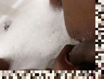 Bath time...making a lil splash