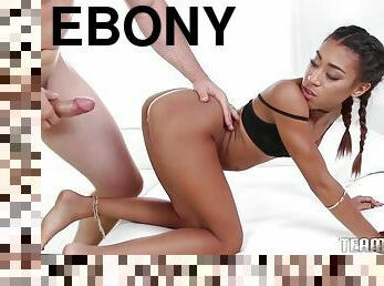 Kendall Woods In Ebony Teen Slut Doing An Incredible Flexible Positions