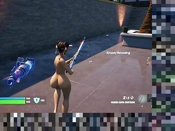 Fortnite gameplay (chun li nude)