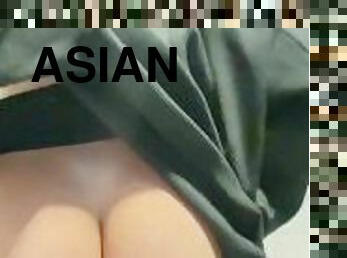 asian, buntut, mandi, awam, alat-kelamin-wanita, amateur, milfs, ibu, punggung, pov