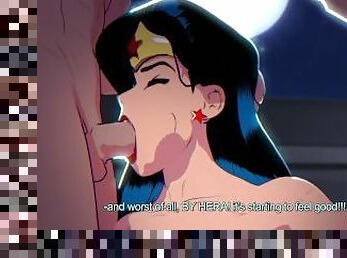 Wonder Woman threesome fuck