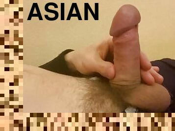 asia, besar-huge, mastubasi, cumshot-keluarnya-sperma, homo, sentakkan, sperma, sempurna, seorang-diri, buah-zakar