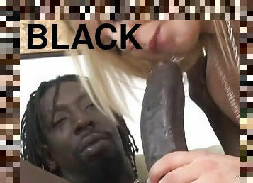 Cute Blonde Loves the Black Cock