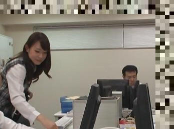 Imai Mayumi is a hot office worker ready for an erected prick