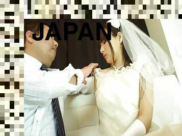 asiático, prometida, hardcore, japonés, pareja, acción, boda, penetración