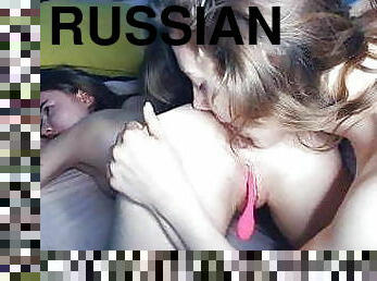 rosyjskie, lesbijskie, tyłeczek, lizanie-tyłka