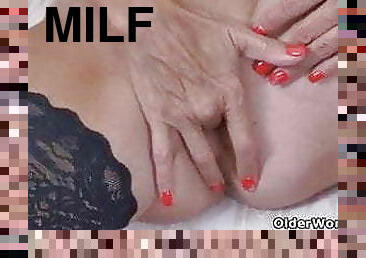 mature, milf, maman, blonde, pute