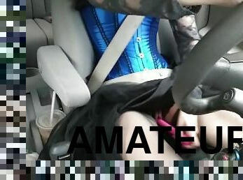 Masturbating in the car