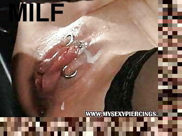 My Sexy Piercings MILF with pierced pussy