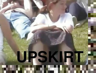 Sitting upskirt compilation