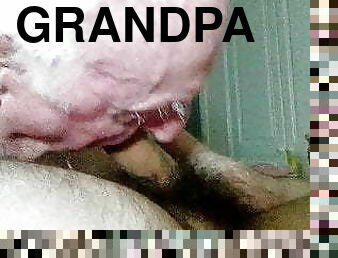 Grandpa blow me
