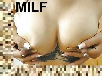 EXTREME SELF MILKING! Milcky Tits Lactating Breasts MILF SEX