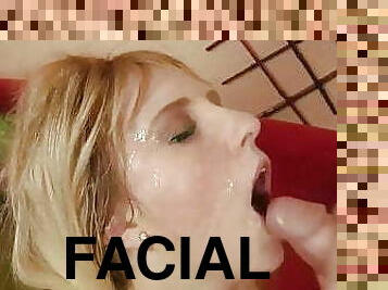 Hot facial for blonde