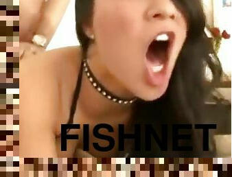 Asa Akira Gets Fucked in Fishnets