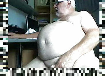 grandpa cum on webcam