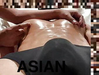 Hot Asian Guy gets a handjob and nipple played