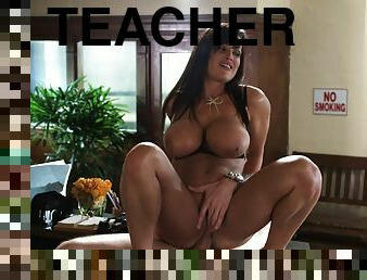 Sultry teacher slut Lisa Ann fucked by a big cock guy