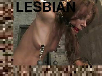 Isis Love and Sarah Blake have lesbian fun in a stunning BDSM vid