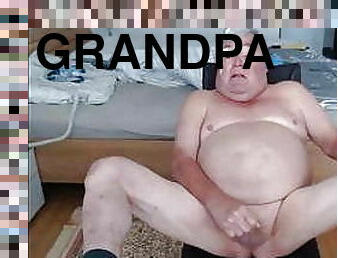 pai, gordo, masturbação, gay, punheta, bbw, ejaculação, webcam, paizinho, avô-grandpa
