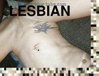 lesbian-lesbian, buatan-rumah, kompilasi, bertiga, bersetubuh