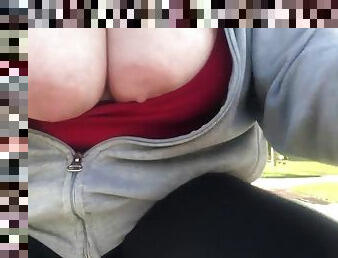 Morning Bike Ride With My Big Bouncy Boobs