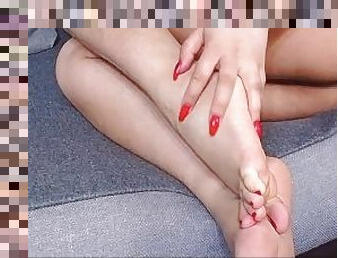 busty teen babe feet fetish