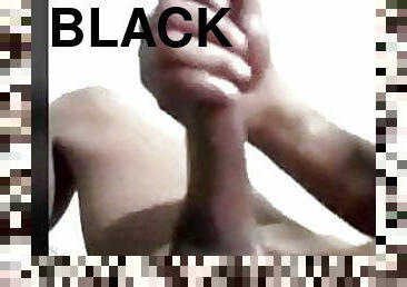 Black twink jerk cumshot