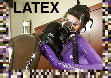 Latex Catsuit Full Enclosure Fucking