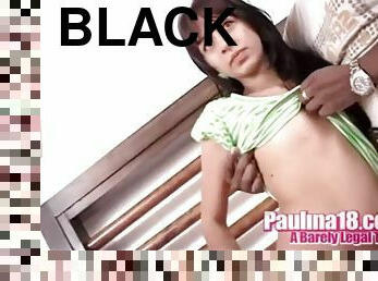 Pauline 18 is fucked with a black cock