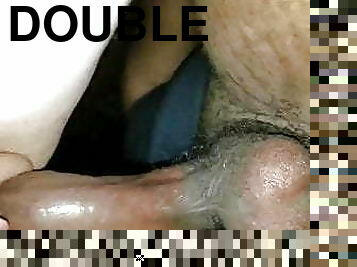 Double creampie - Cuckold