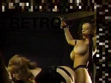 Horny sex slaves bound and tortured in retro BDSM sex film