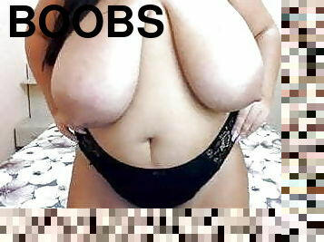 cul, gros-nichons, énorme, mamelons, webcam, seins