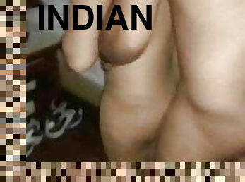 SEXY INDIAN THREESOME SEX WITH CUCKOLD HUSBAND&rsquo;S BOSS 