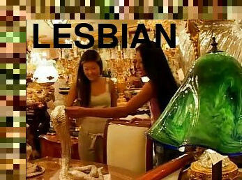 Lucy Lee & Jade Marcela finger each other's vags in lesbian sex scene