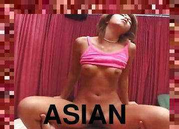 Tanned Asian lass looking so hot gets her pussy plowed